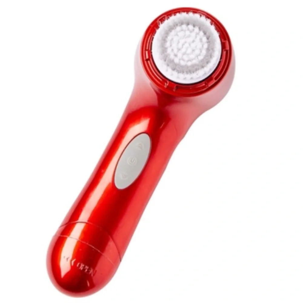 Vivitar Battery Operates Facial Power Brush in Metallic Red